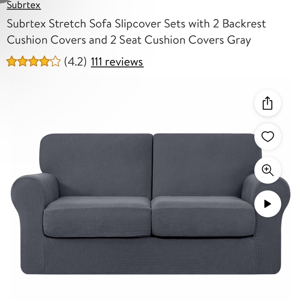 Sofa covers for large couch and loveseat
